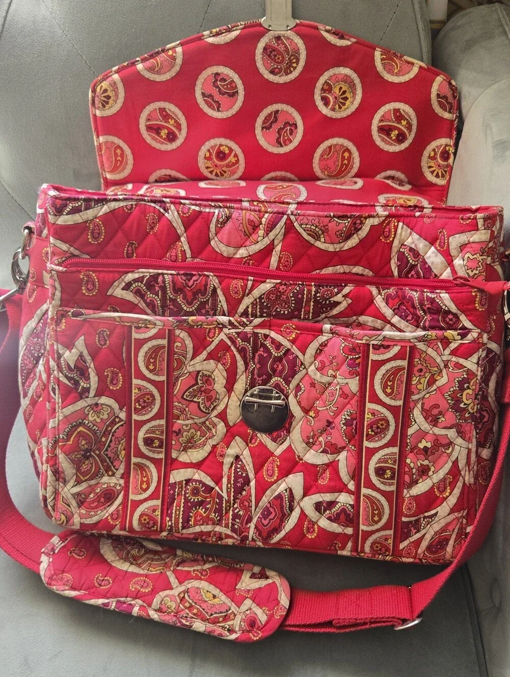 Vera Bradley Quilted Cotton Attaché Bag